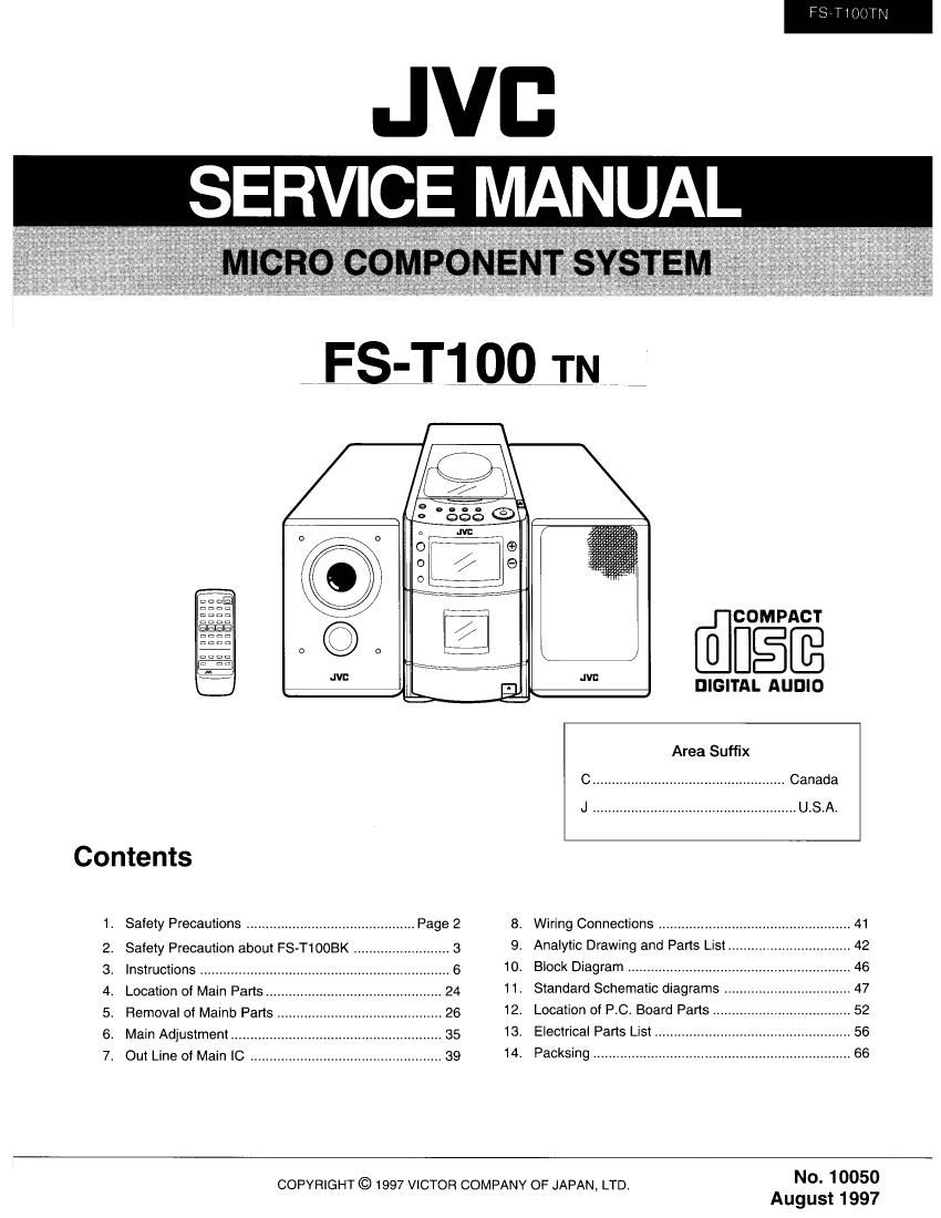 Jvc FST 100 Service Manual
