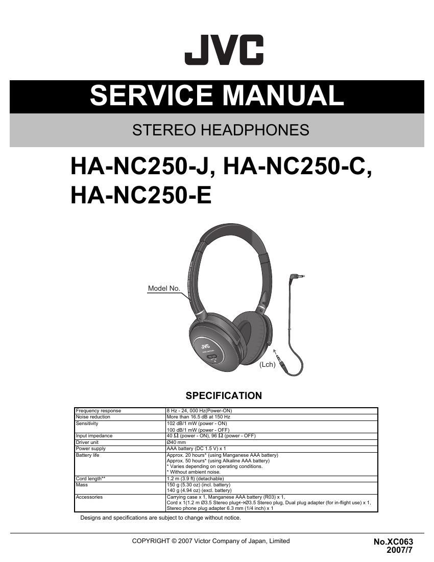 Jvc HANC 250 Schematic