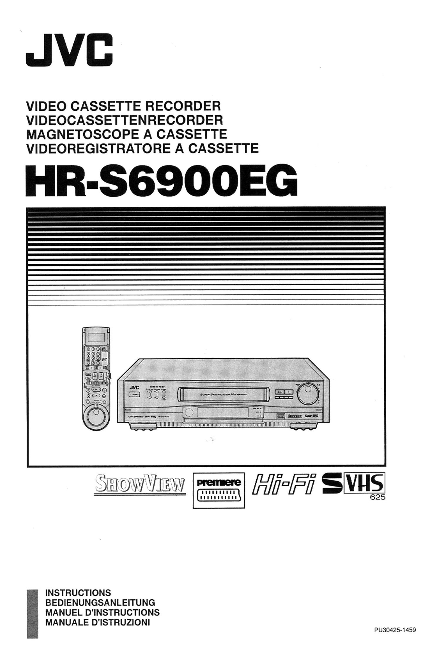 Jvc HRS 6900 EG Owners Manual