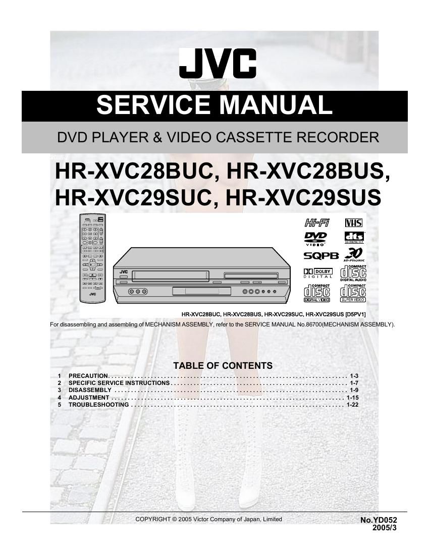Jvc HRXVC 28 BU Service Manual