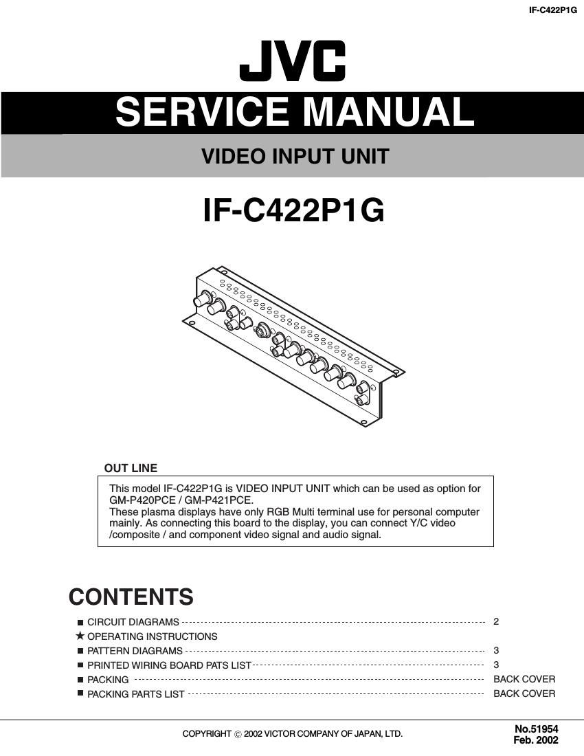 Jvc IFC 422 P 1 G Service Manual