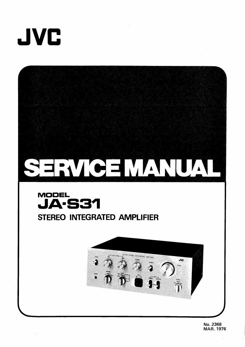Jvc JA S31 Service Manual