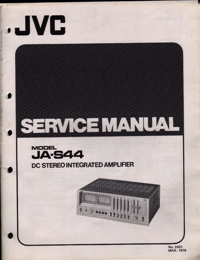 ja s44 service manual