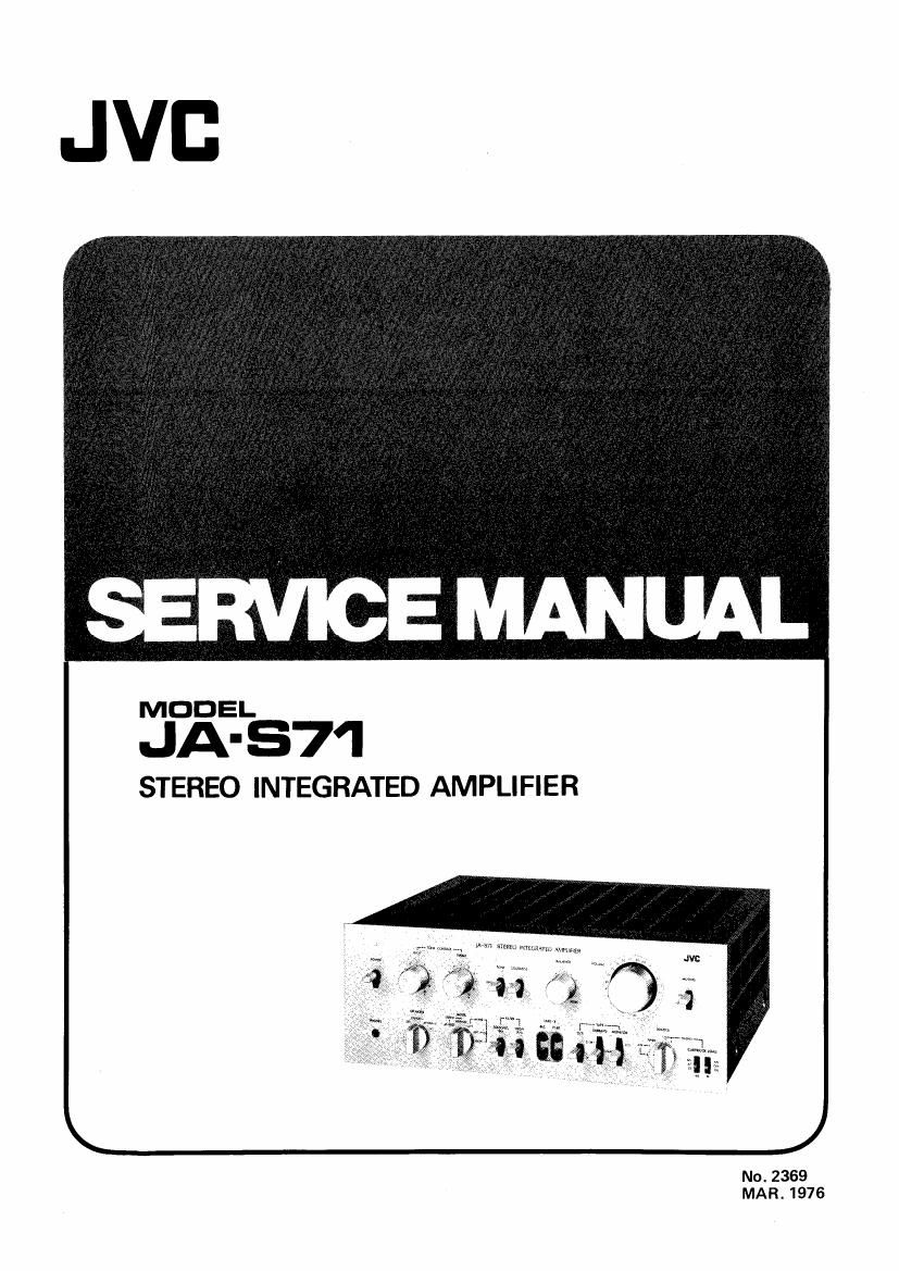 Jvc JA S71 Service Manual