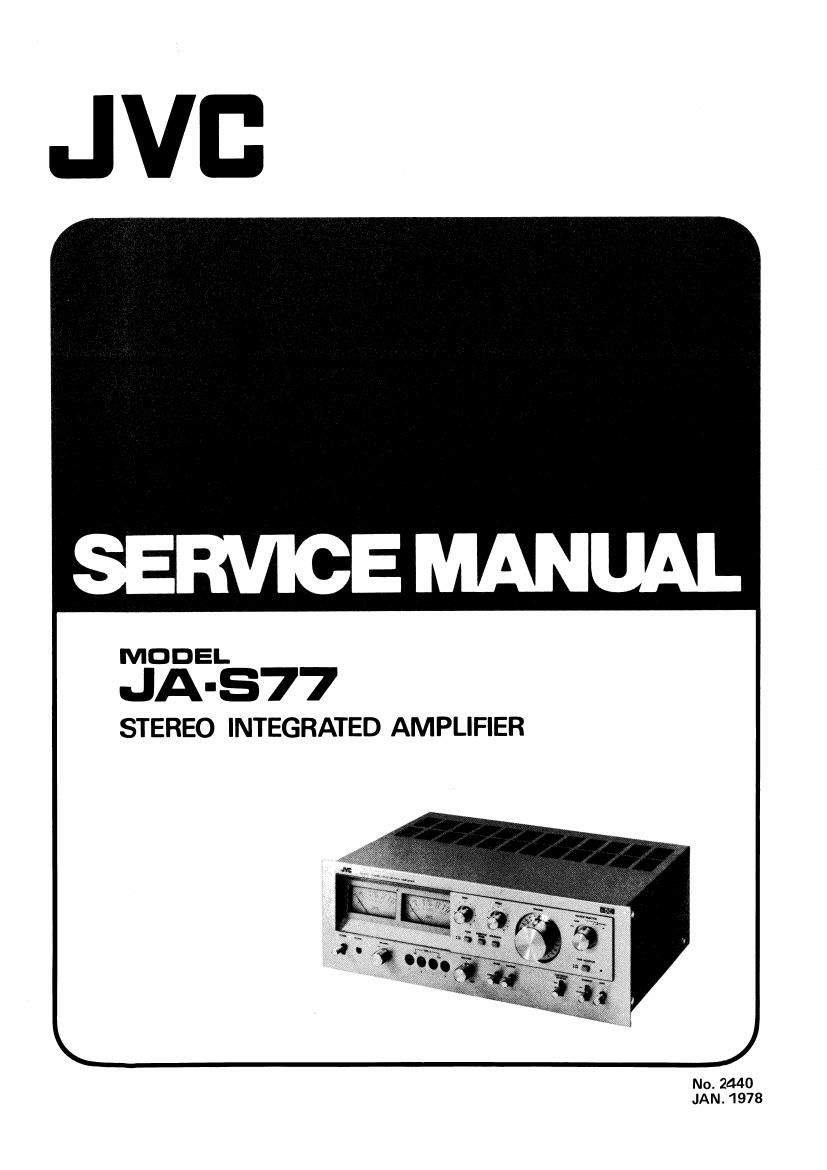 Jvc JA S77 Service Manual