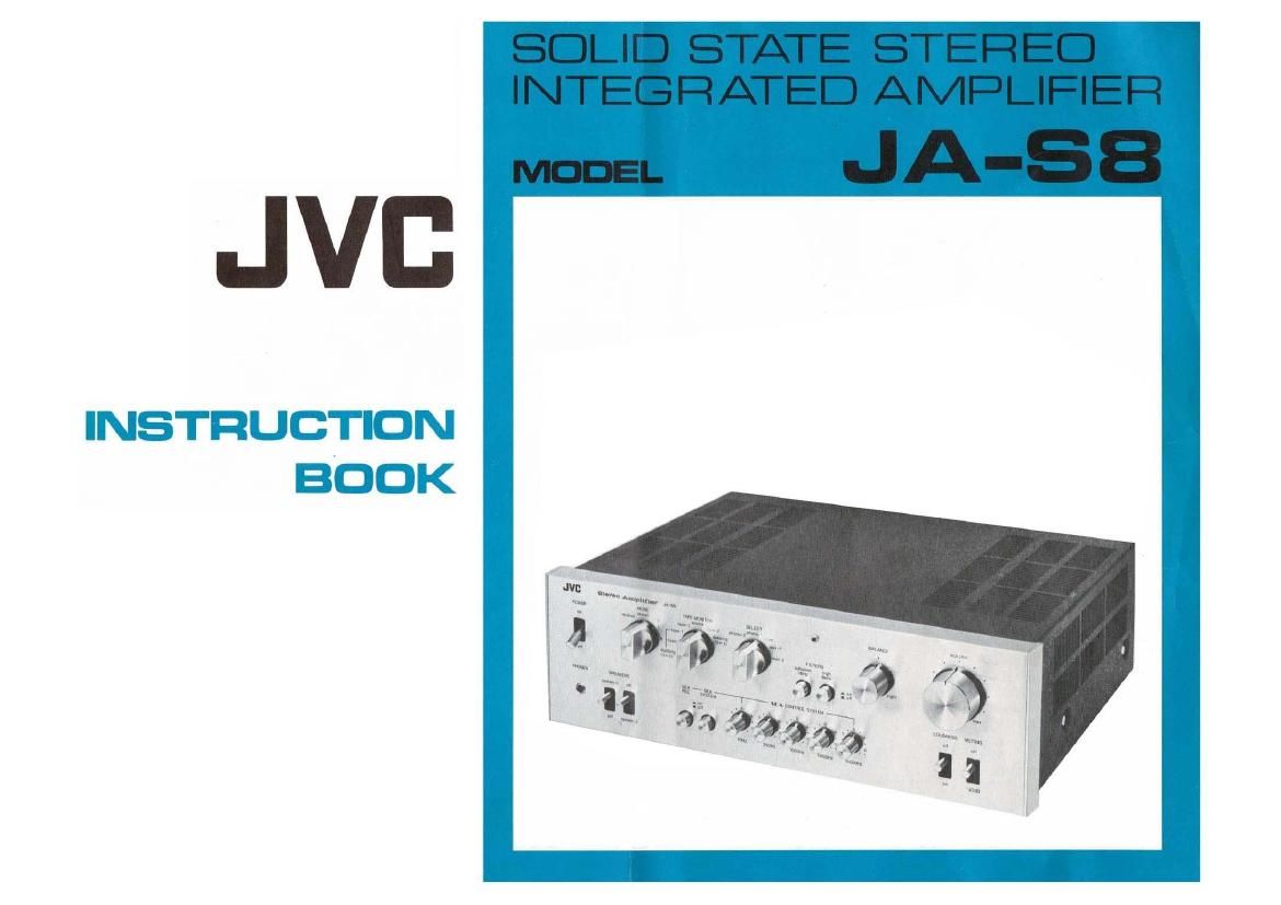 Jvc JA S8 Owners Manual