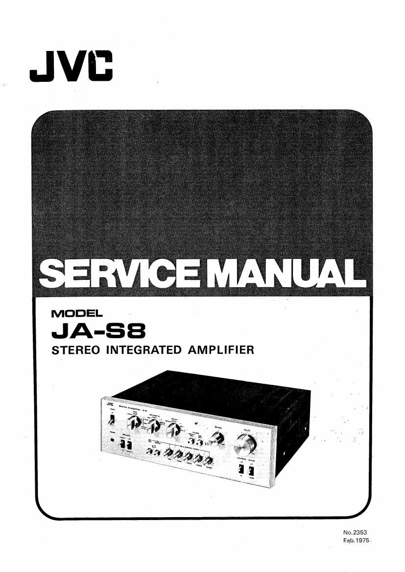 Jvc JA S8 Service Manual
