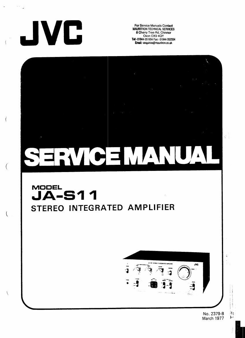 Jvc JAS 11 Service Manual