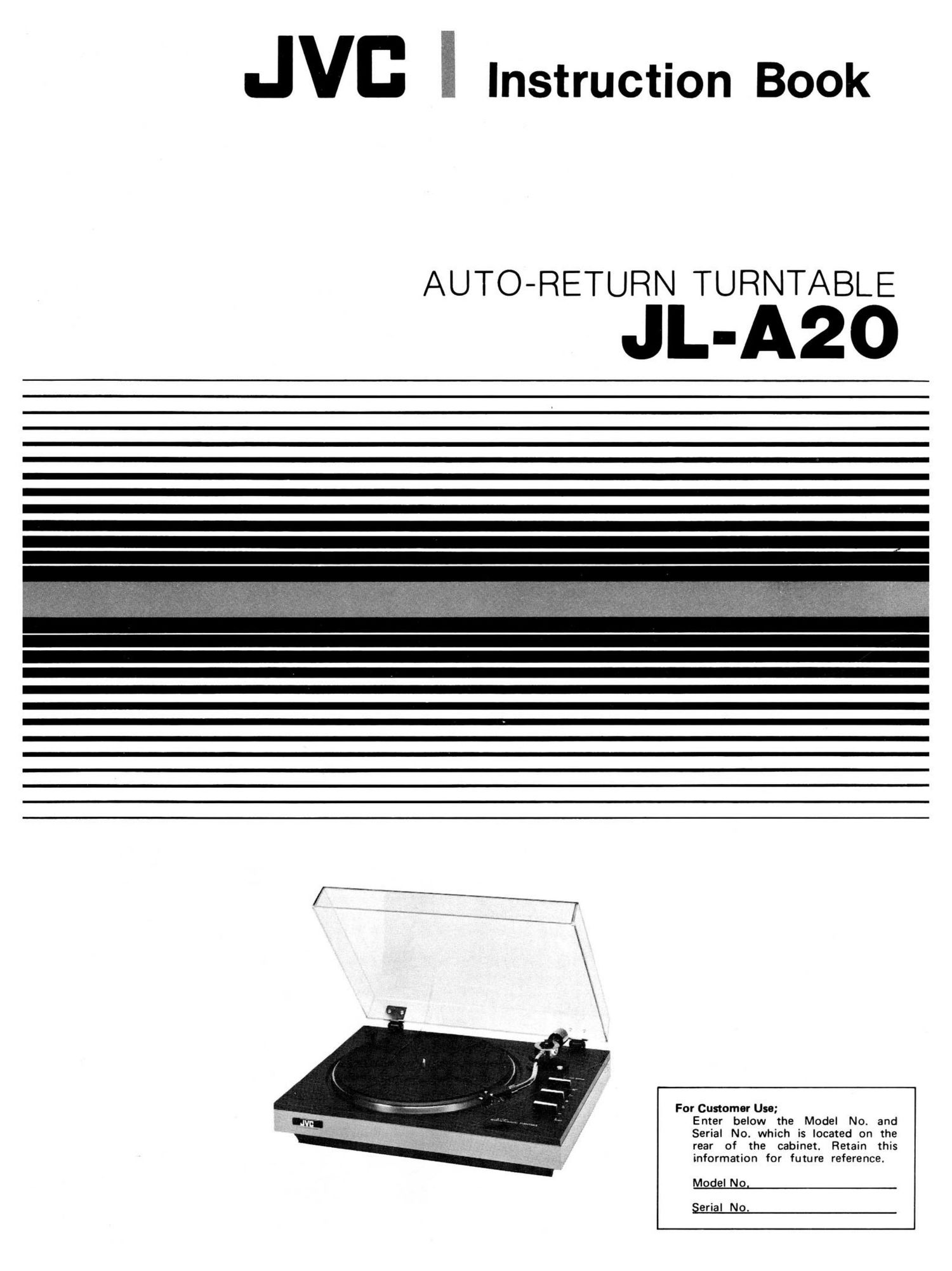 Jvc JL A20 Owners Manual