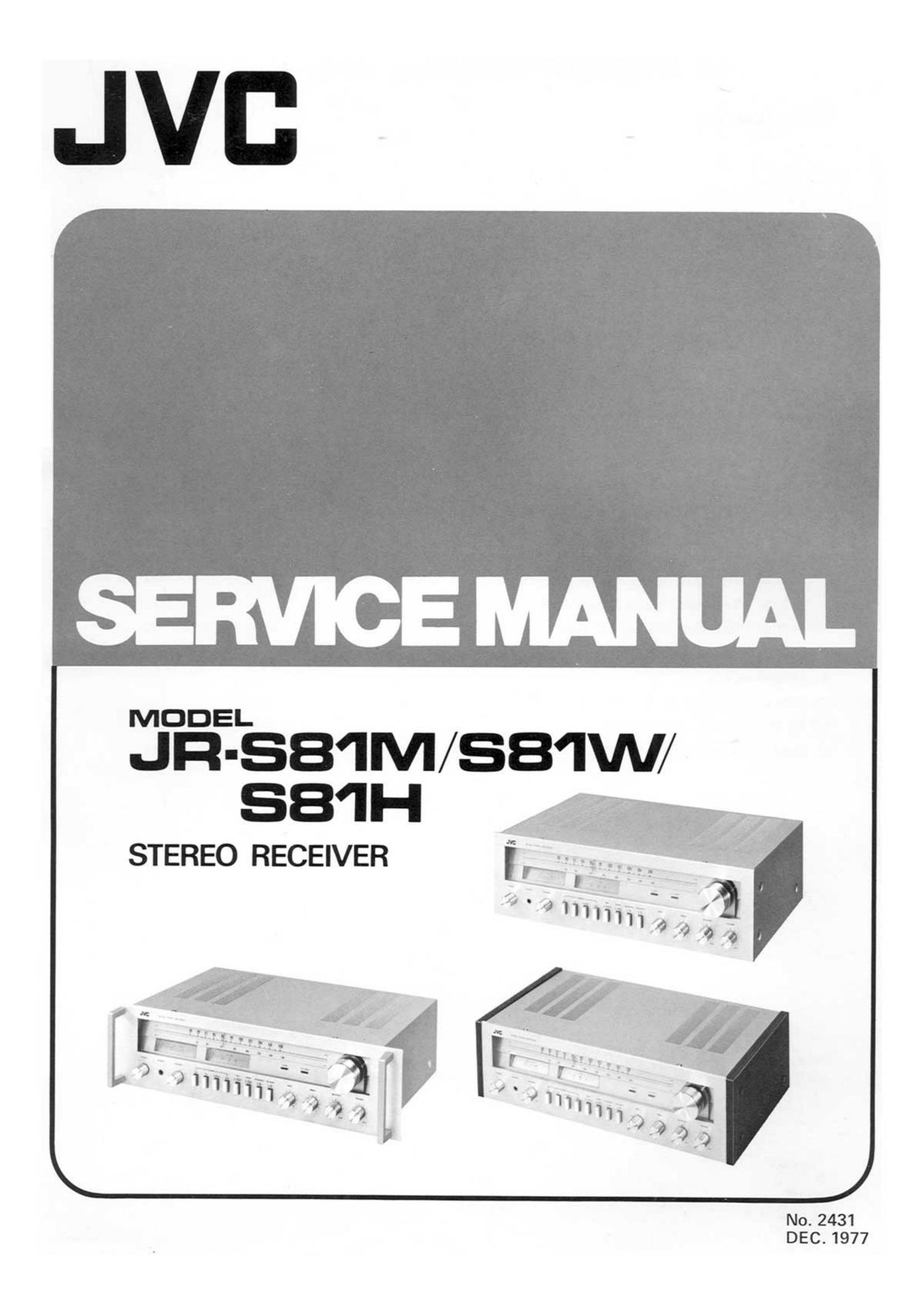 Jvc JR S81W Service Manual