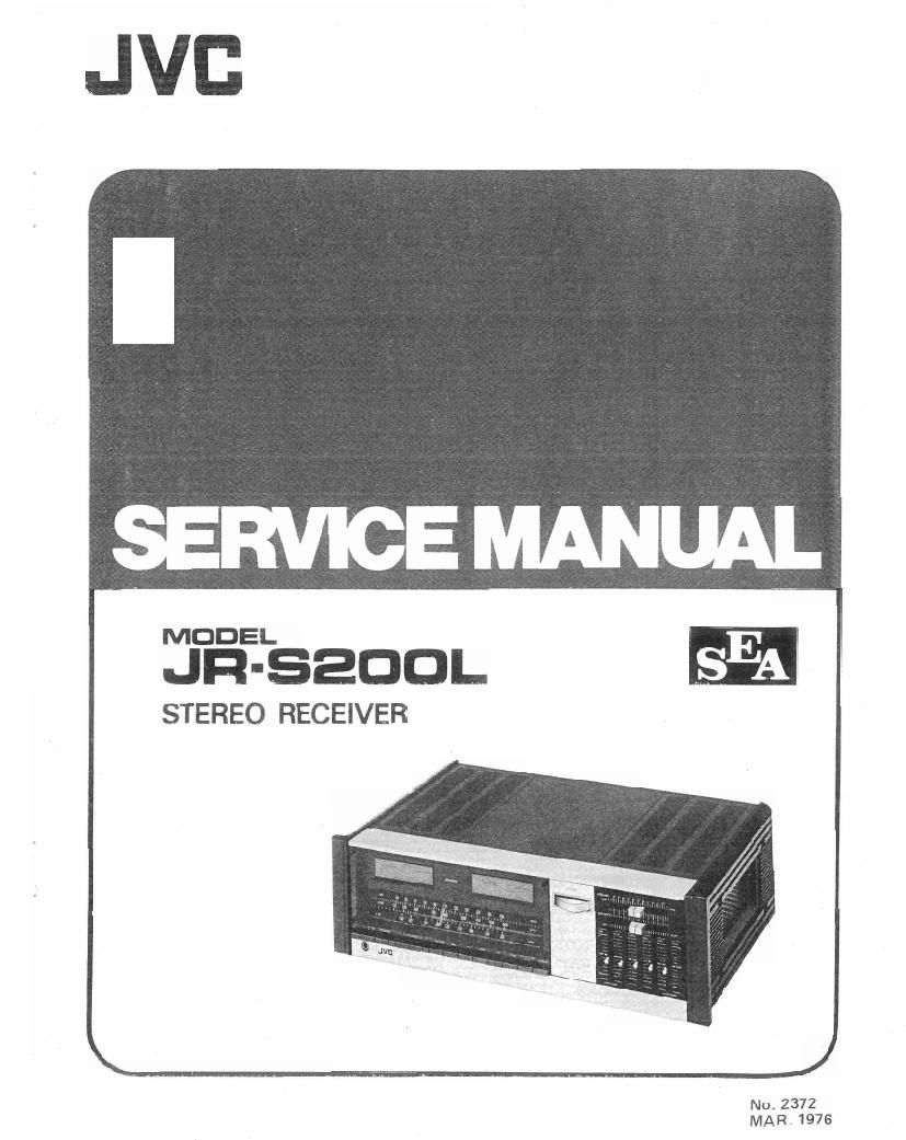 Jvc JRS 200 L Service Manual