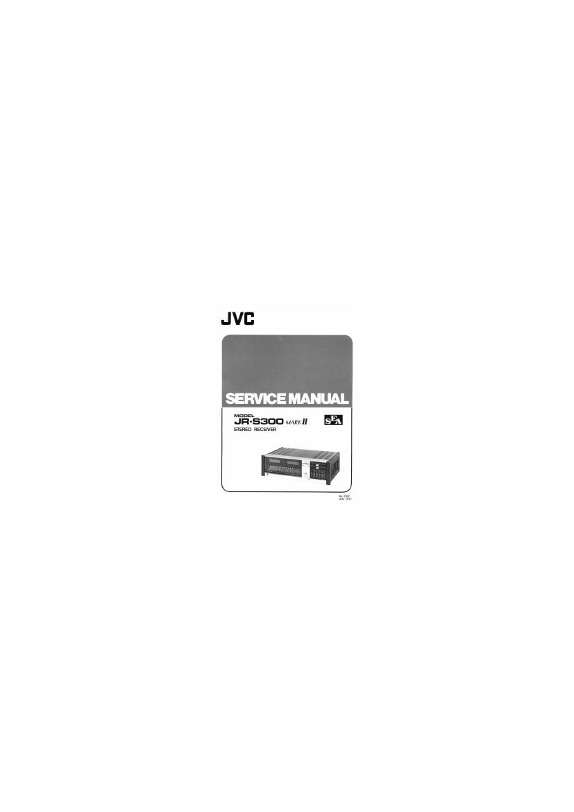 Jvc JRS 300 Mark II Service Manual