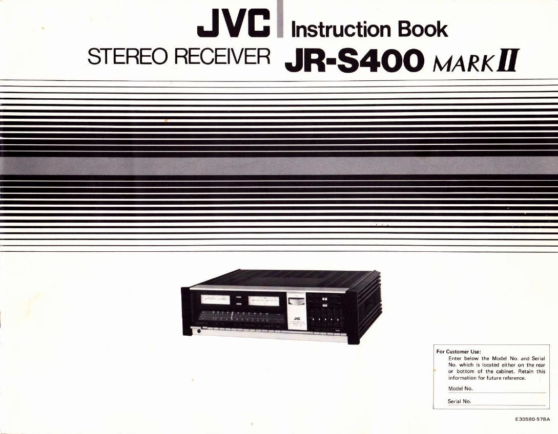 Jvc JRS 400 Mk2 Owners Manual