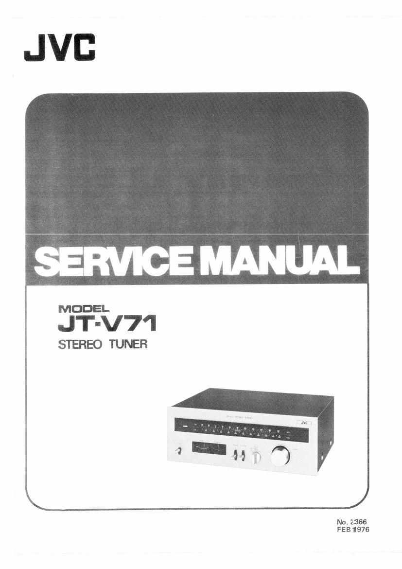 Jvc JTV 71 Service Manual