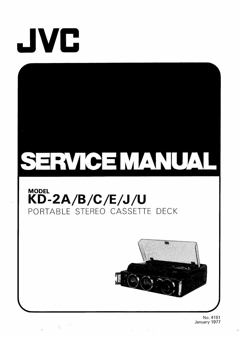 Jvc KD 2 Service Manual