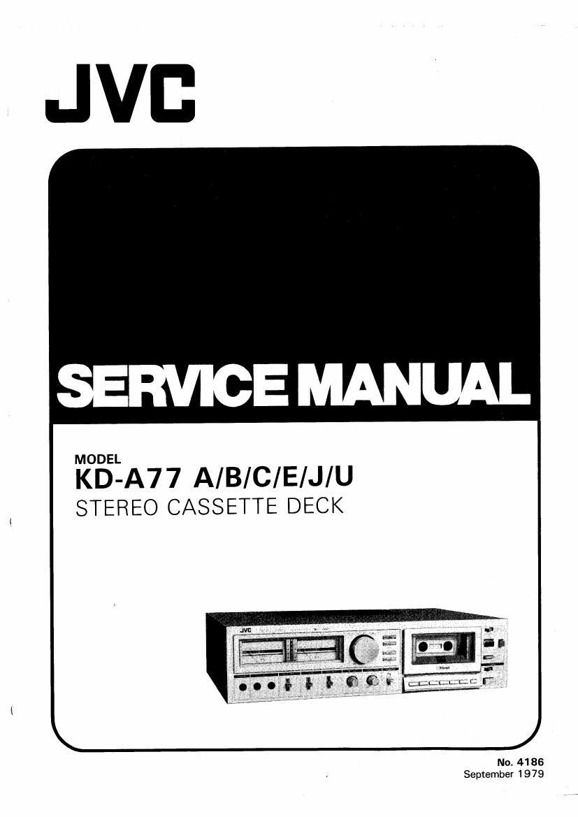 Jvc KDA 77 Service Manual
