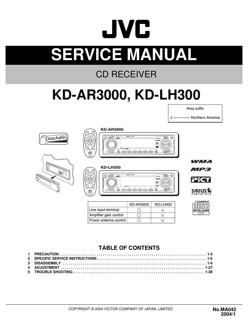 Jvc KDAR 3000 Service Manual