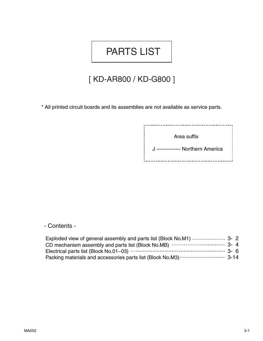 Jvc KDAR 800 Service Manual 2