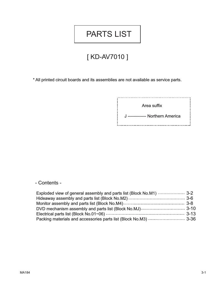Jvc KDAV 7010 Service Manual 2