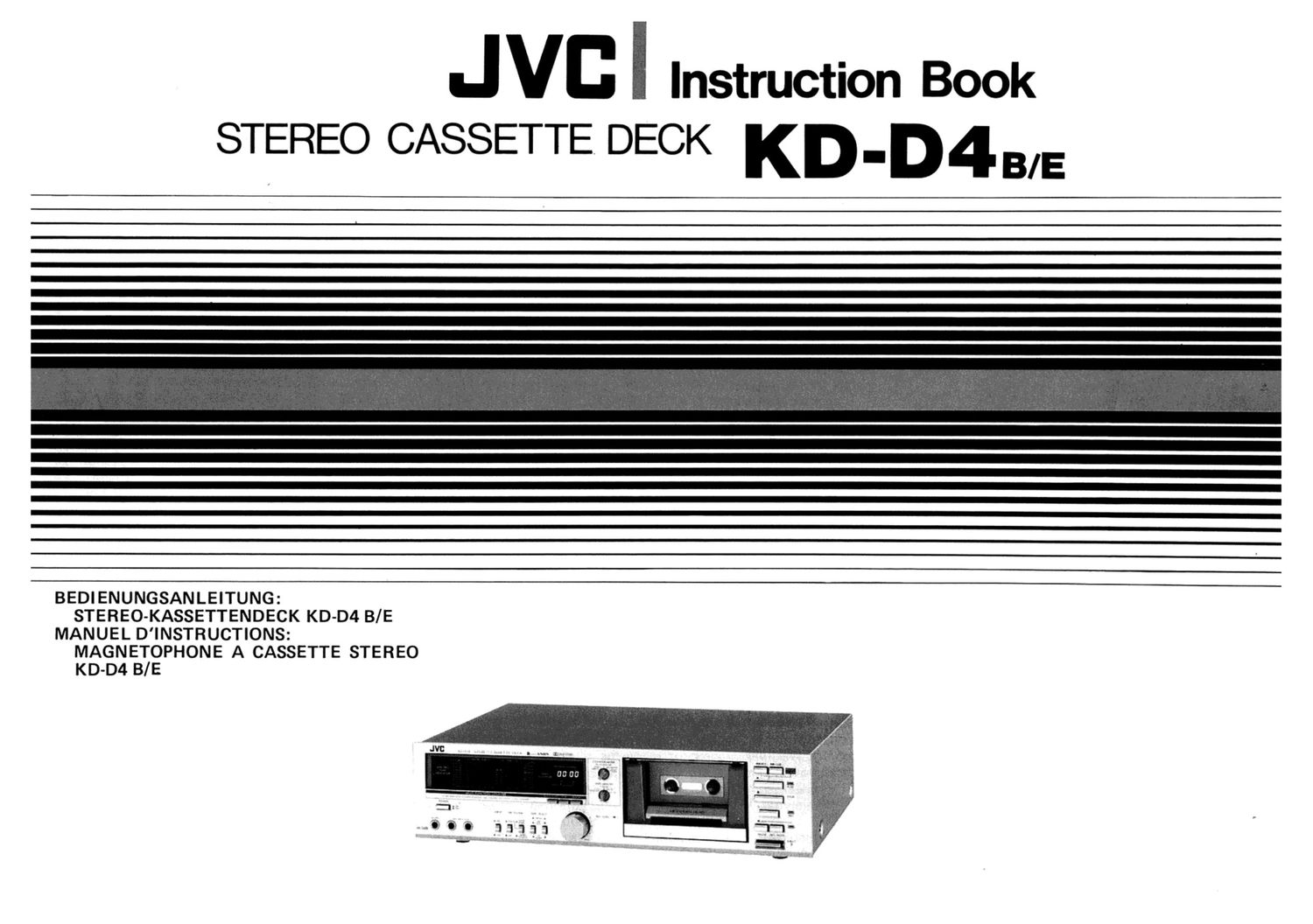 Jvc KDD 4 Owners Manual