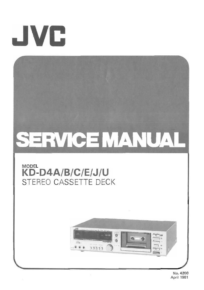 Jvc KDD 4 Service Manual