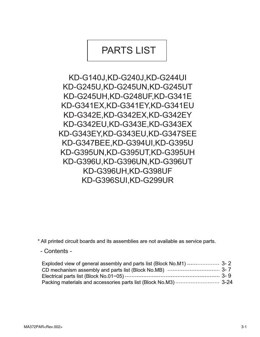 Jvc KDG 140 J Service Manual 2