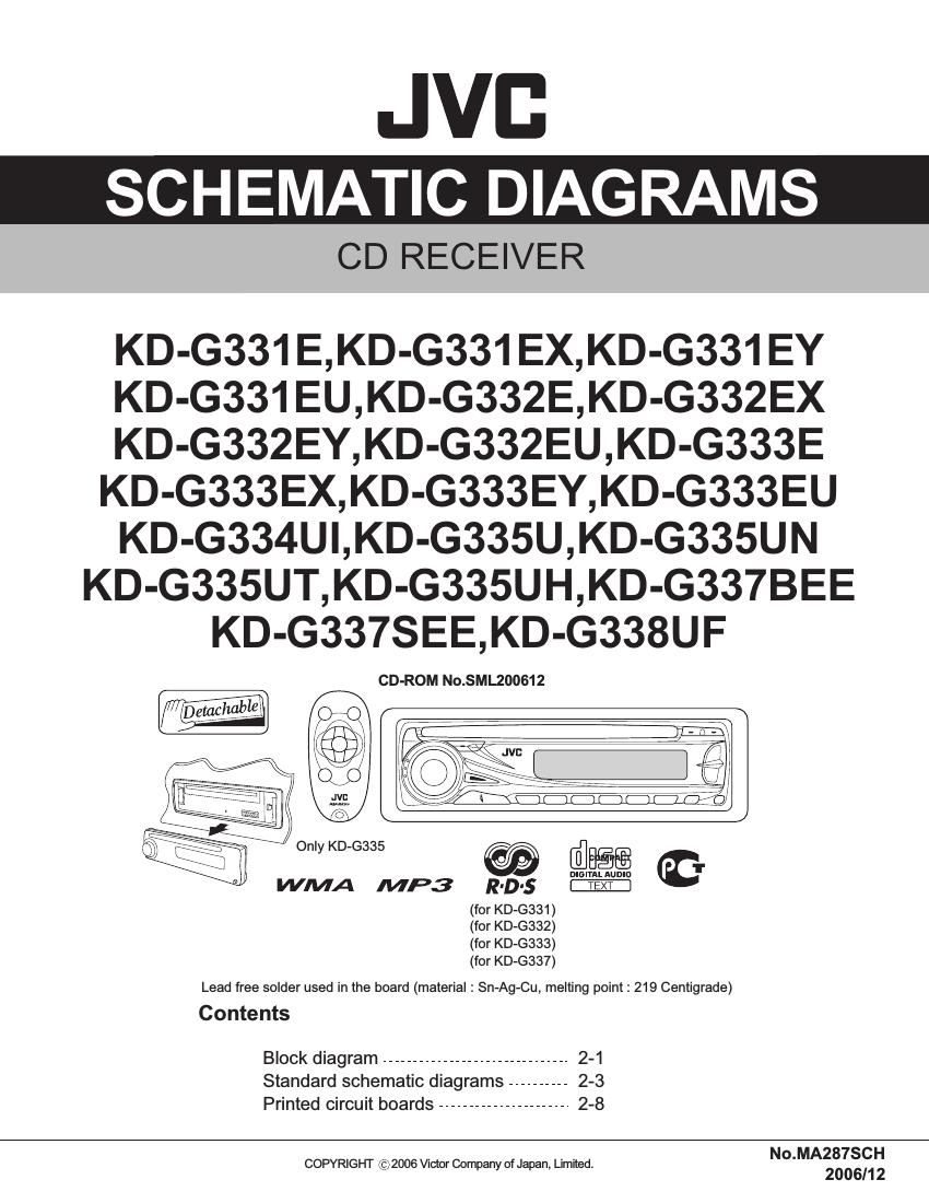 Jvc KDG 331 E Service Manual