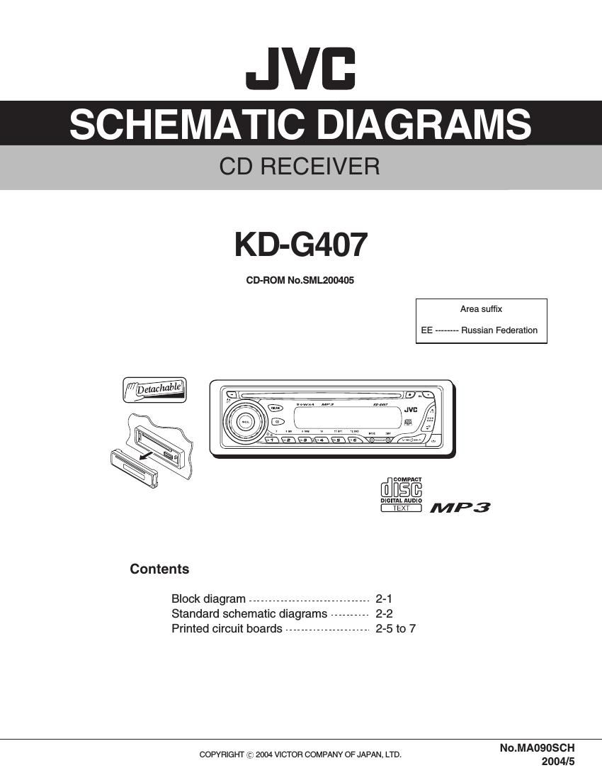 Jvc KDG 407 Schematic