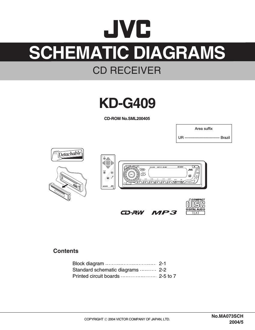Jvc KDG 409 Service Manual