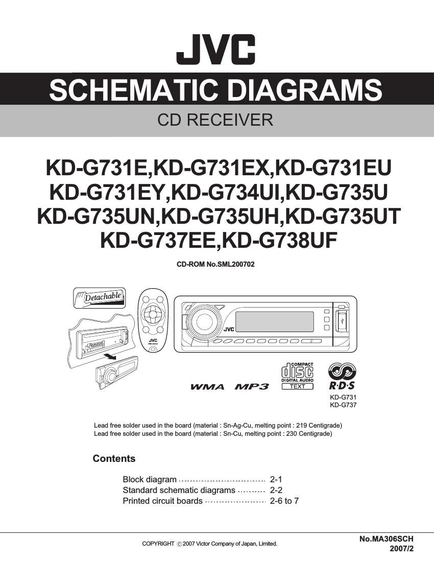 Jvc KDG 731 Service Manual