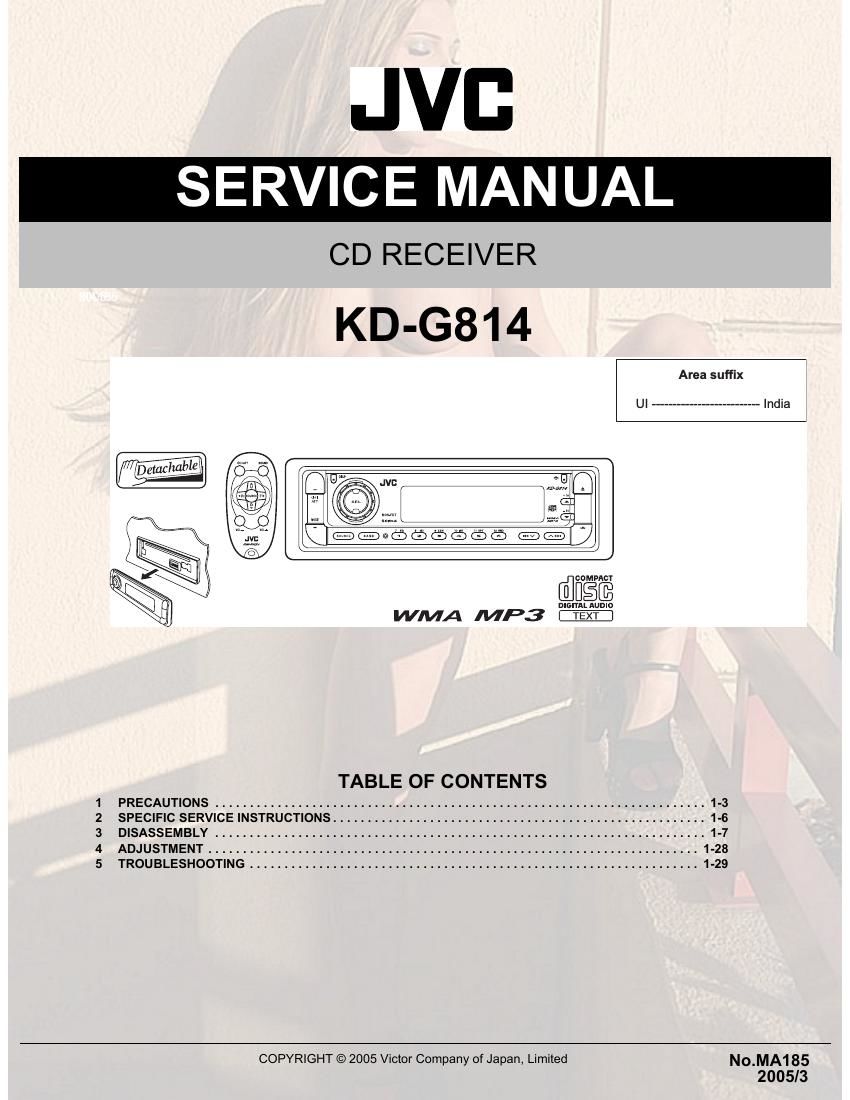 Jvc KDG 814 Service Manual