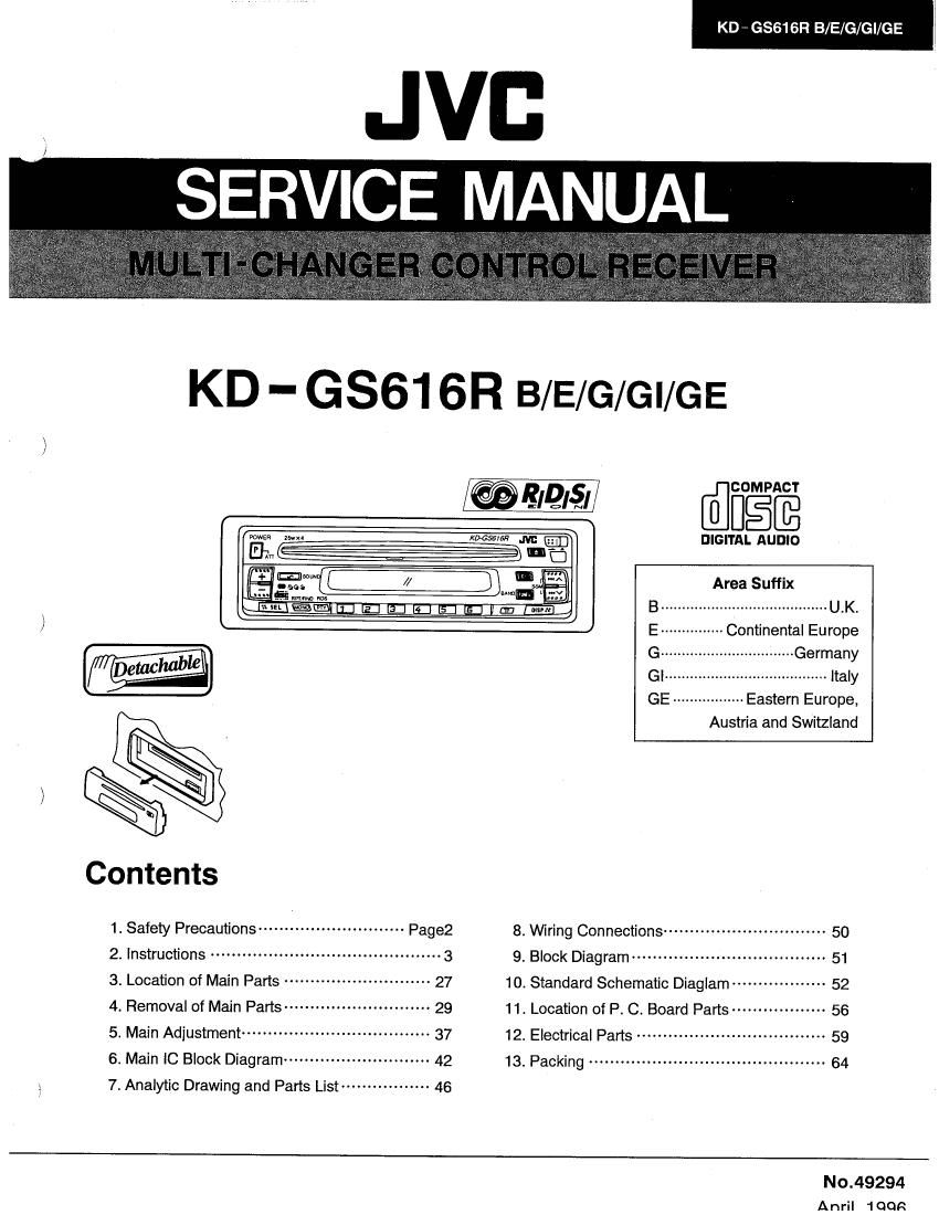 Jvc KDGS 616 R Service Manual