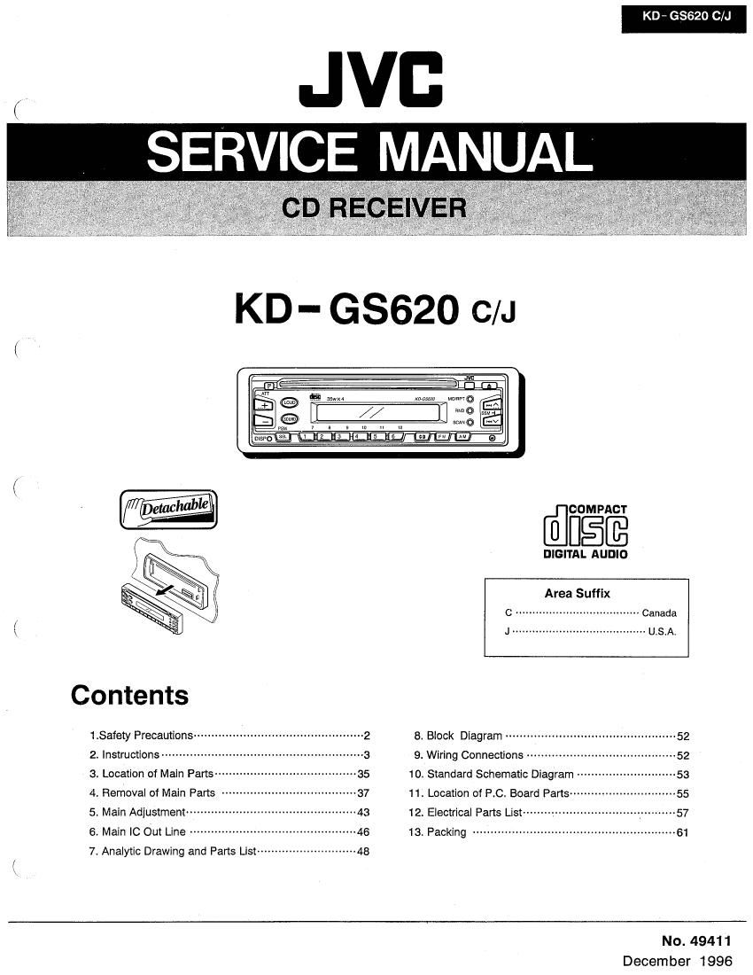 Jvc KDGS 620 Service Manual