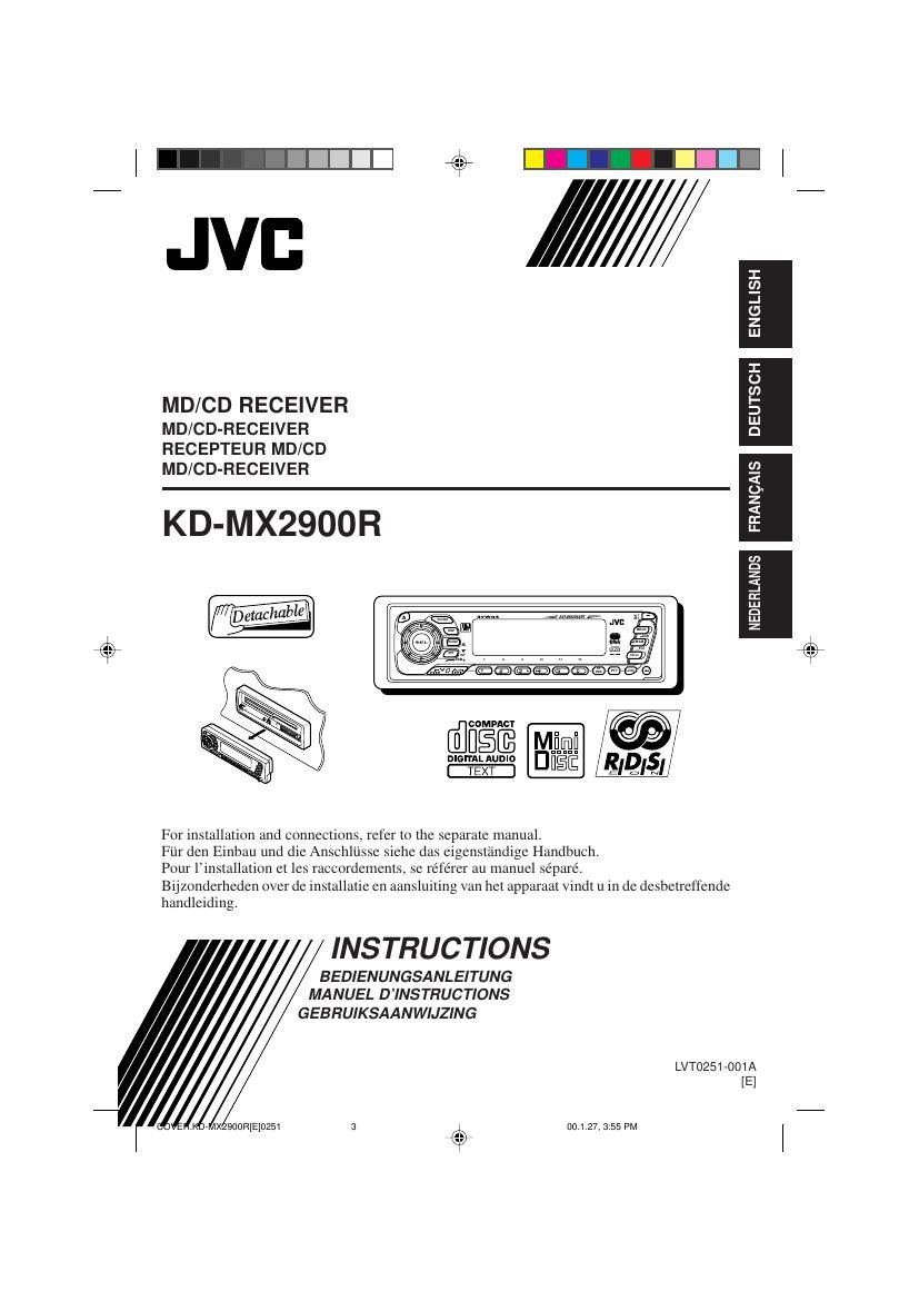 Jvc KDMX 2900 R Owners Manual