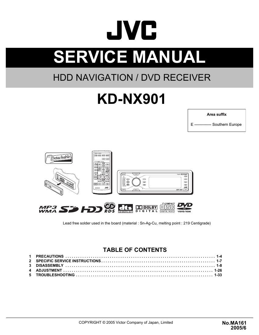 Jvc KDNX 901 Service Manual