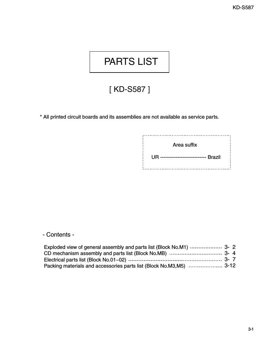 Jvc KDS 587 Service Manual 2