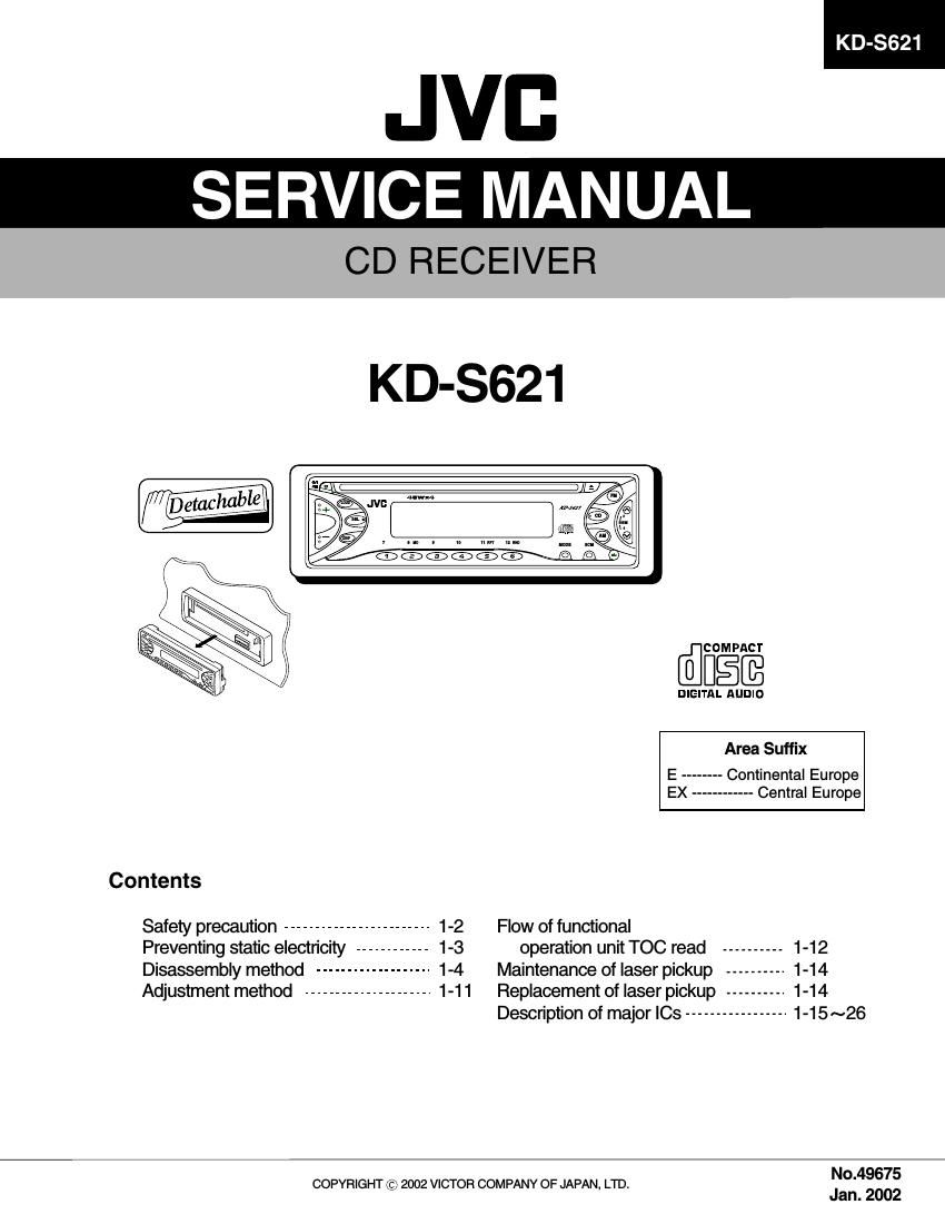 Jvc KDS 621 Service Manual