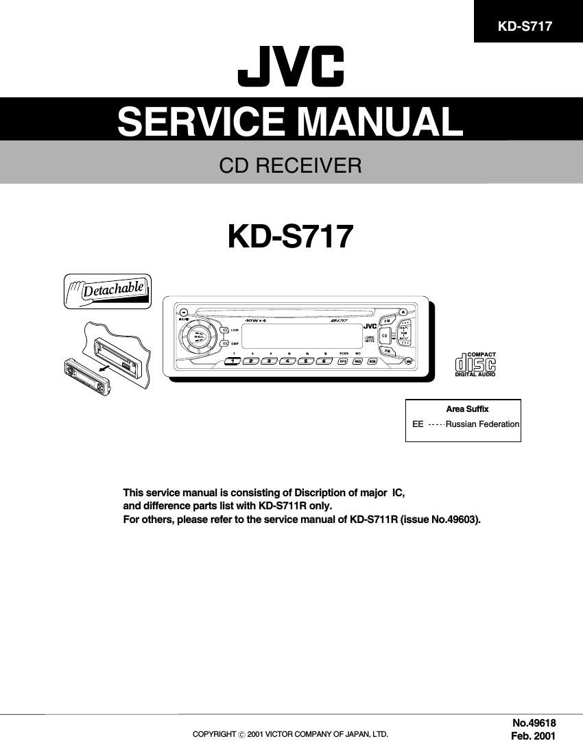 Jvc KDS 717 Service Manual