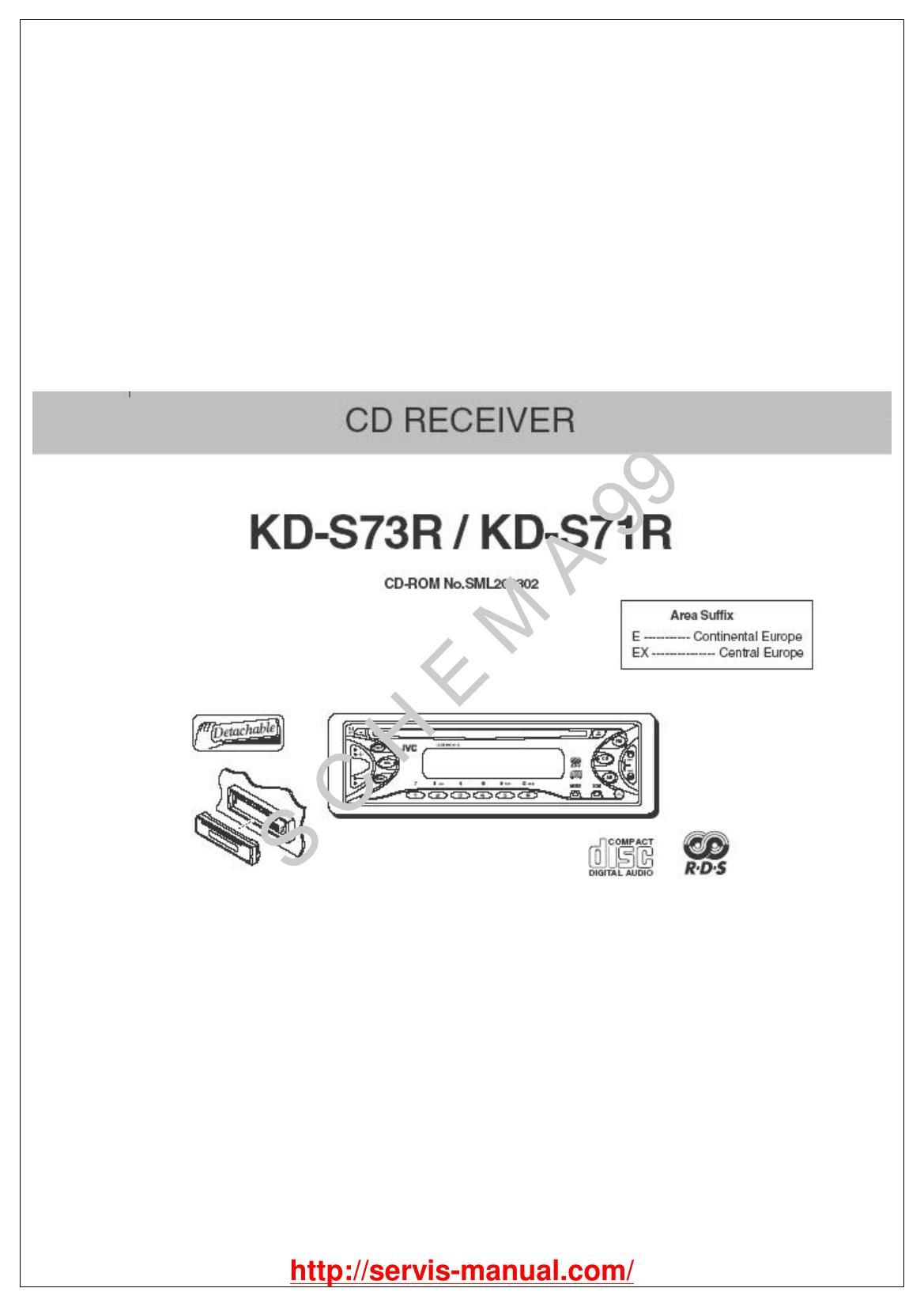 Jvc KDS 73 R Schematic