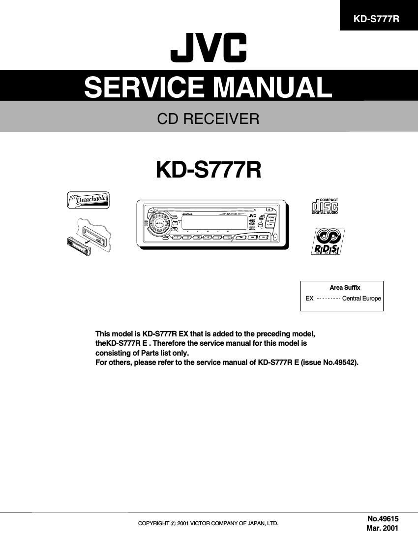 Jvc KDS 777 R Service Manual 2