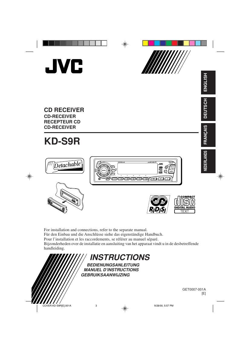 Jvc KDS 9 R Owners Manual