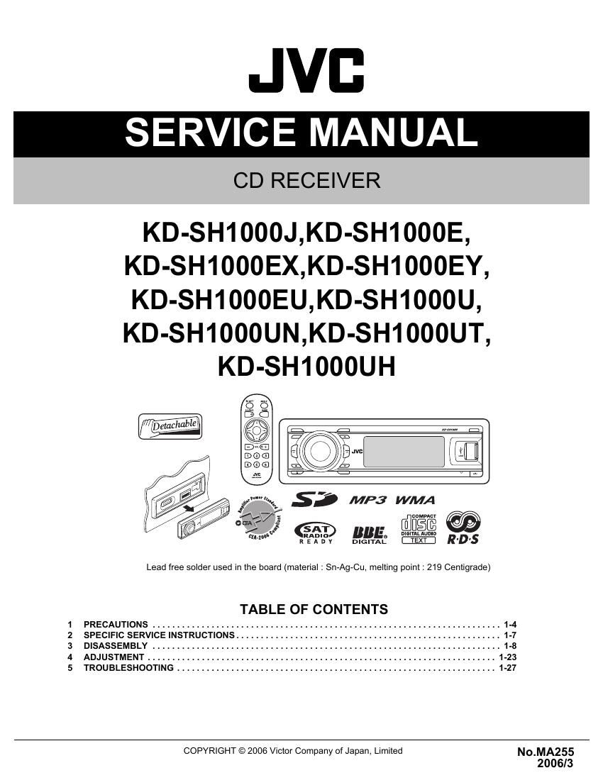 Jvc KDSH 1000 Service Manual