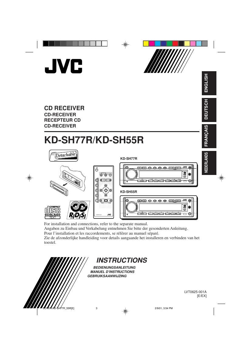 Jvc KDSH 55 R Owners Manual