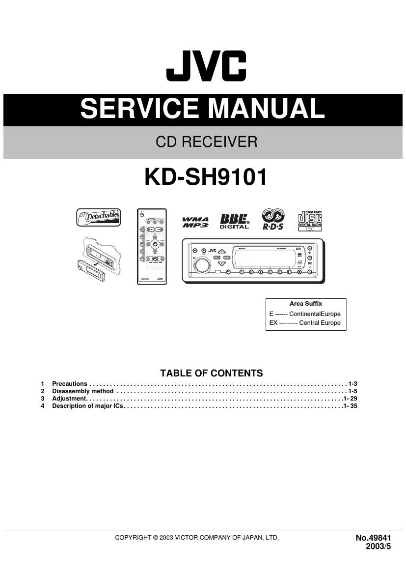 Jvc KDSH 9101 Service Manual