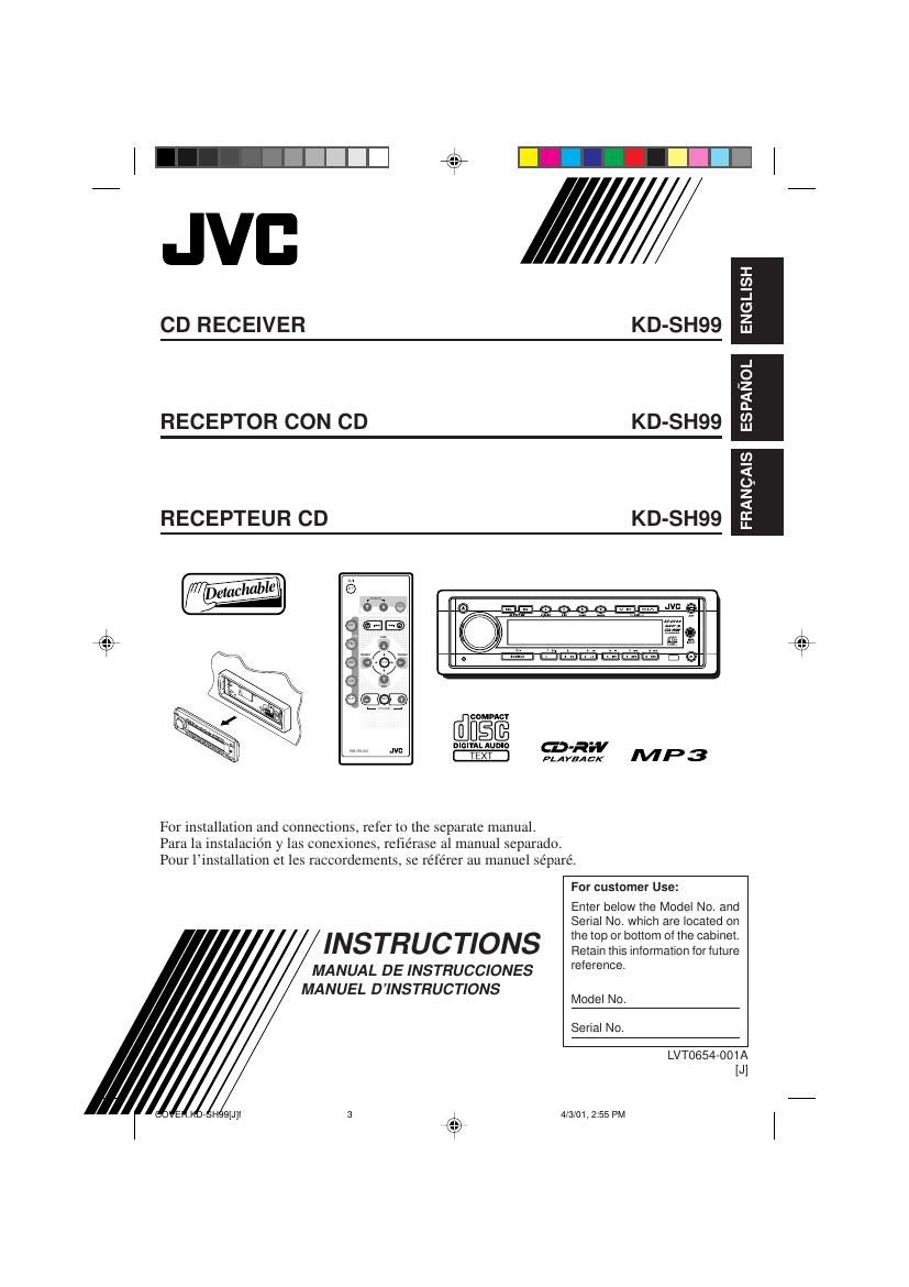 Jvc KDSH 99 Owners Manual