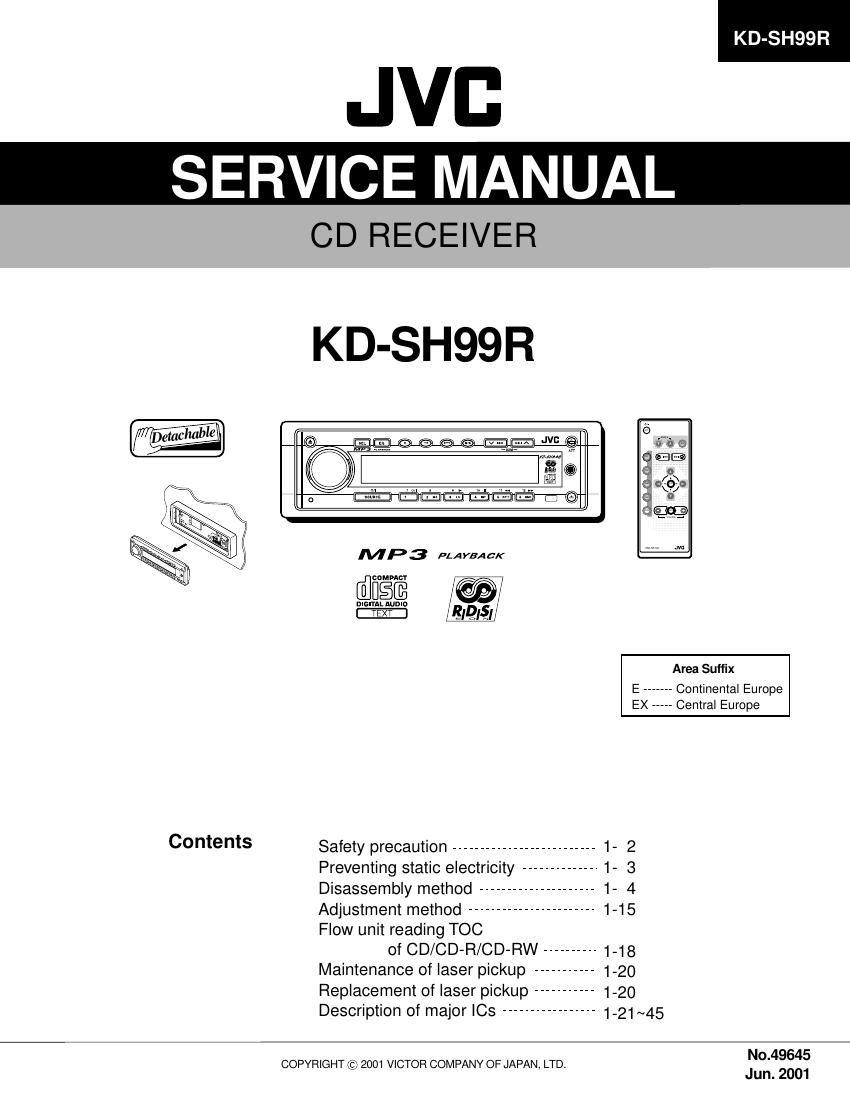 Jvc KDSH 99 R Service Manual