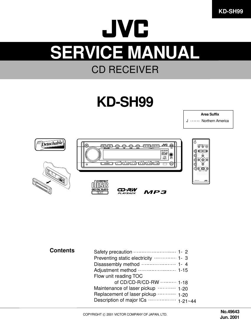 Jvc KDSH 99 Service Manual
