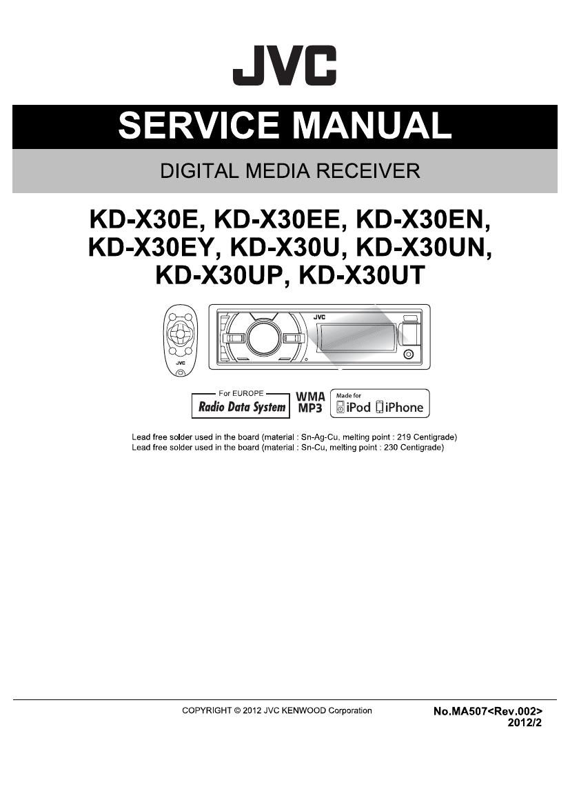 Jvc KDX 30 Service Manual