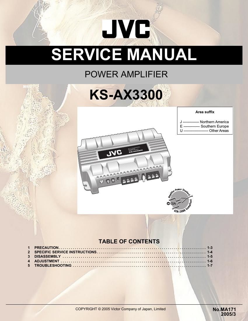 Jvc KSAX 3300 Service Manual