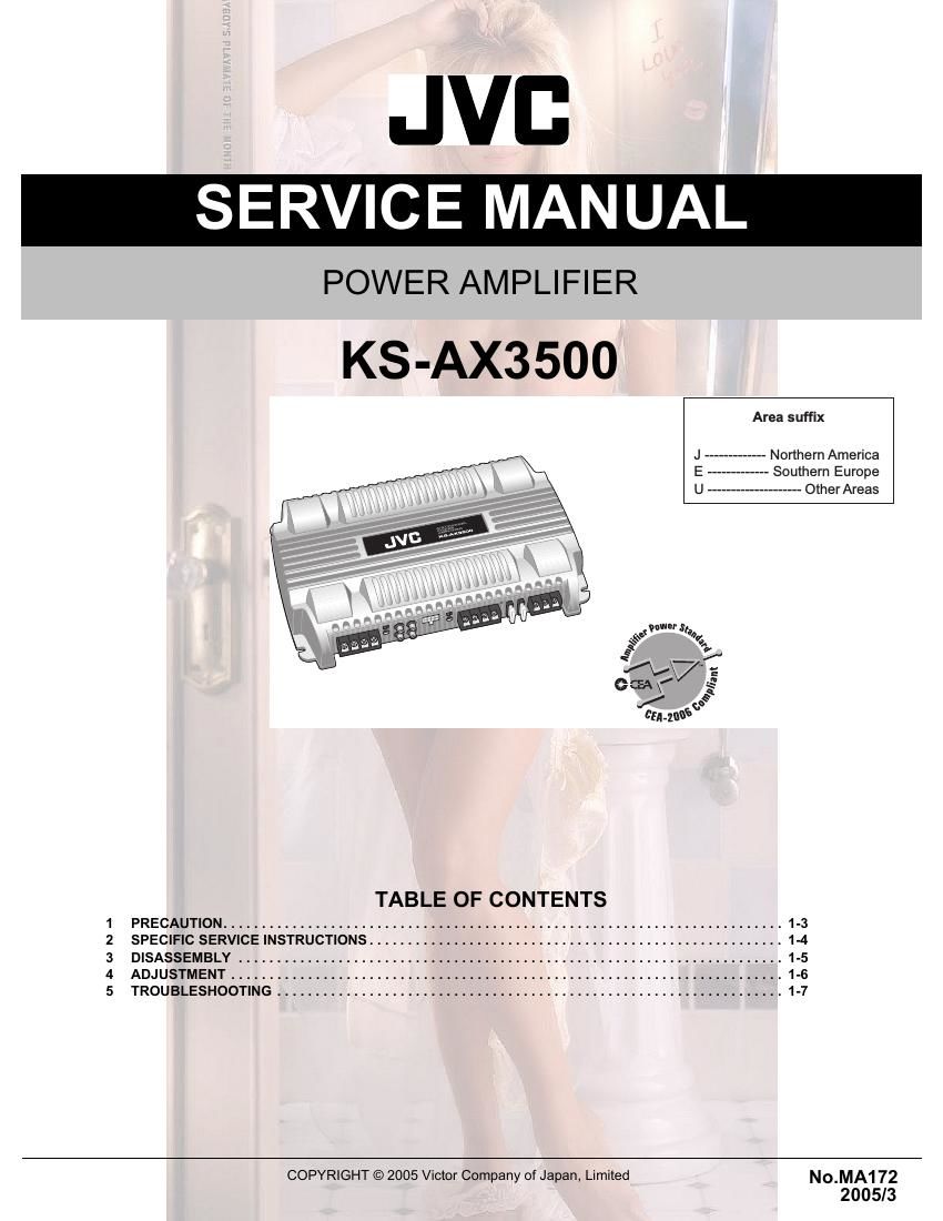 Jvc KSAX 3500 Service Manual